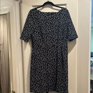 Polka Dot Navy Dress